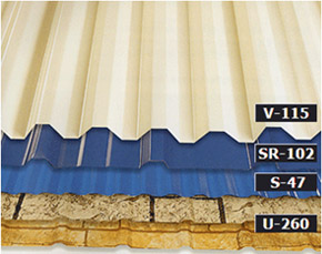 Metal roof - layers